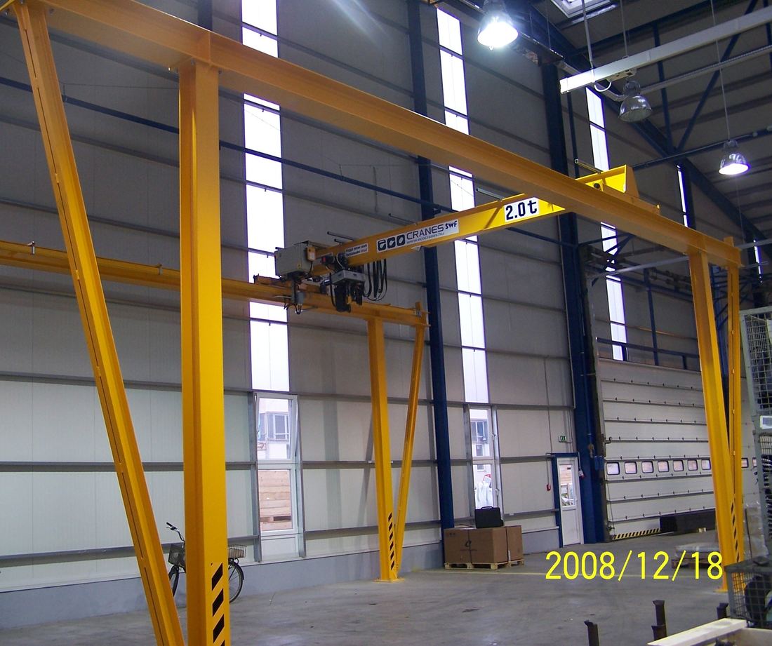 Egyfőtartós, felülfutó híddaru – Eco-Cranes