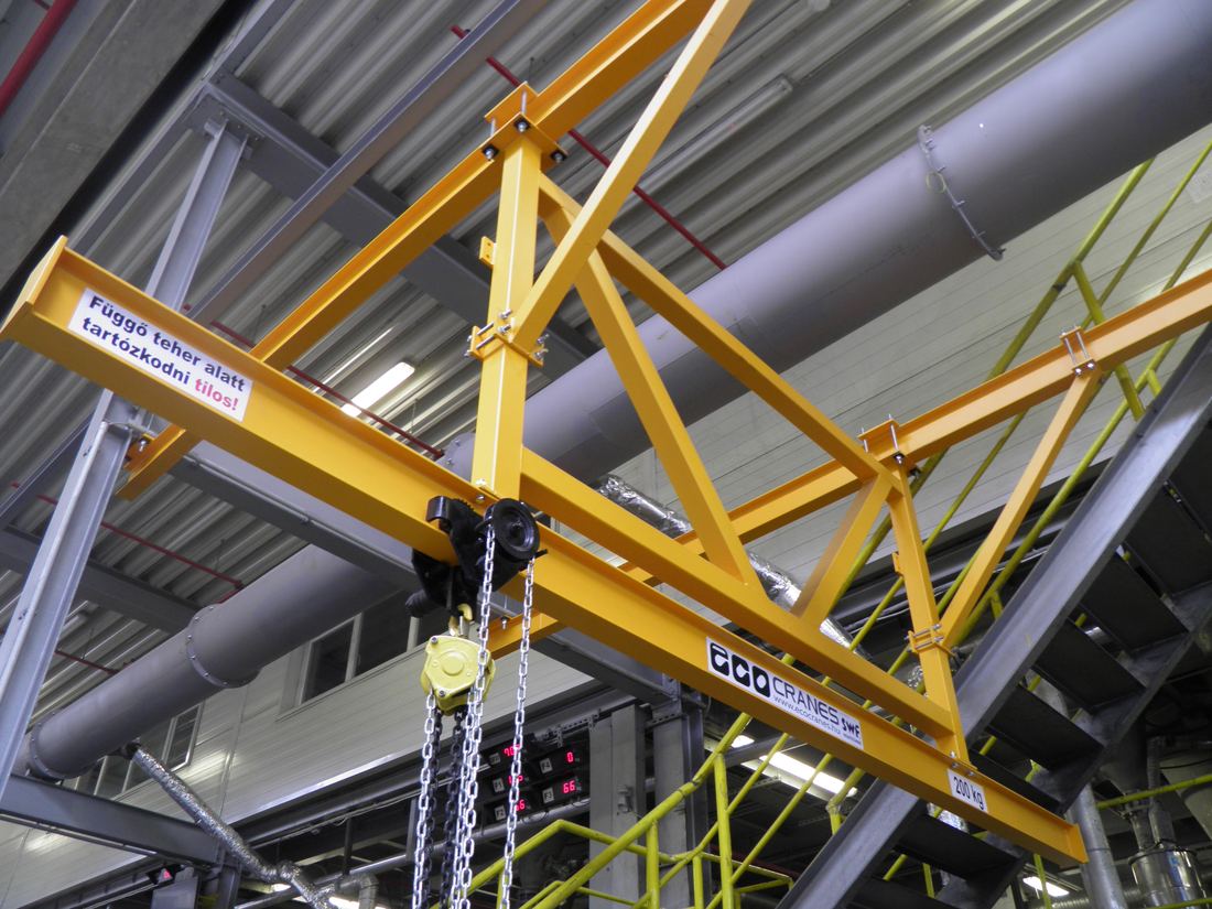 Emelőmű és motor közelről – Eco-Cranes