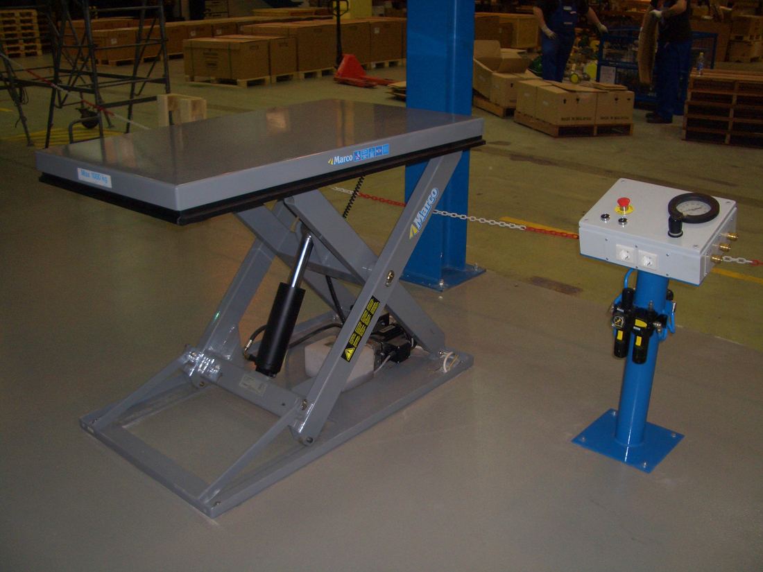 Egyollós hidraulikus emelőasztal – Eco-Cranes