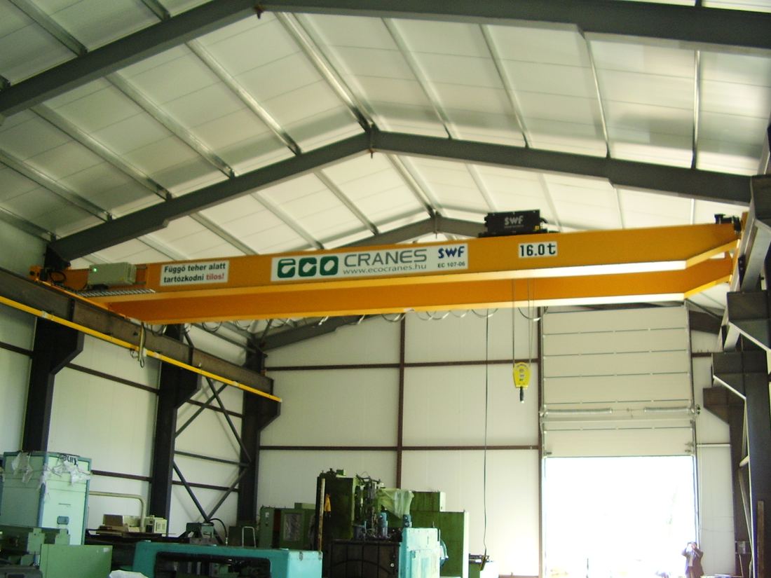 Híddaru ipari csarnokban – Eco-Cranes
