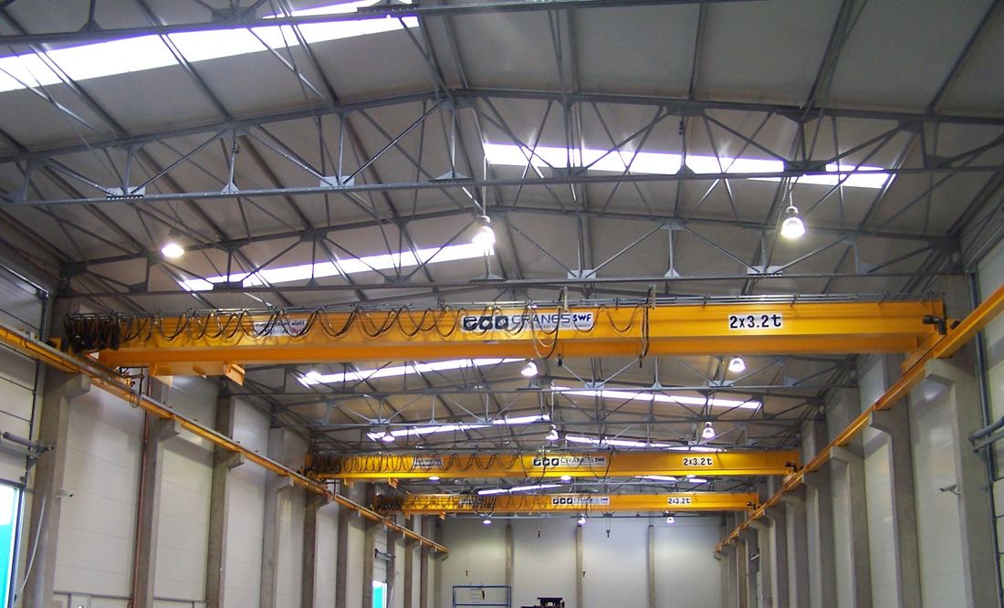 Ipari daru munkaállomás felett – Eco-Cranes